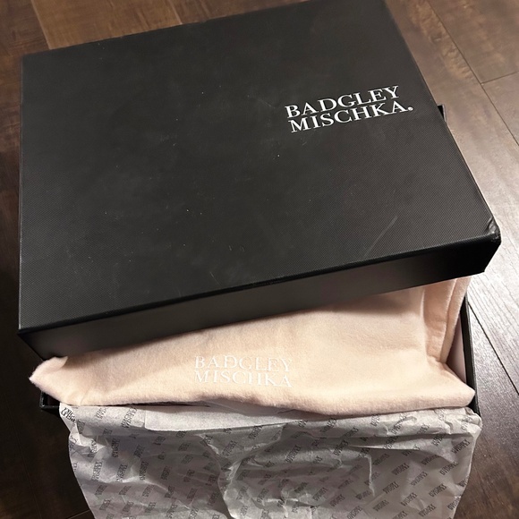 NEW! in Box! Badgley Mischka Caia Square Toe High Heel Platform Sandals - Picture 3 of 6